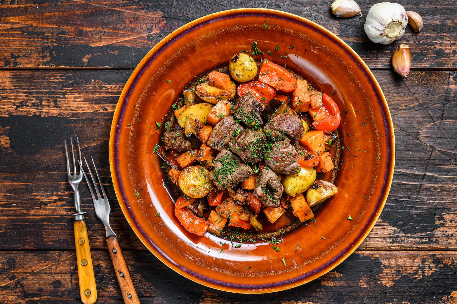 Bowl of Beef, Carrot, and Potato Irish Stew